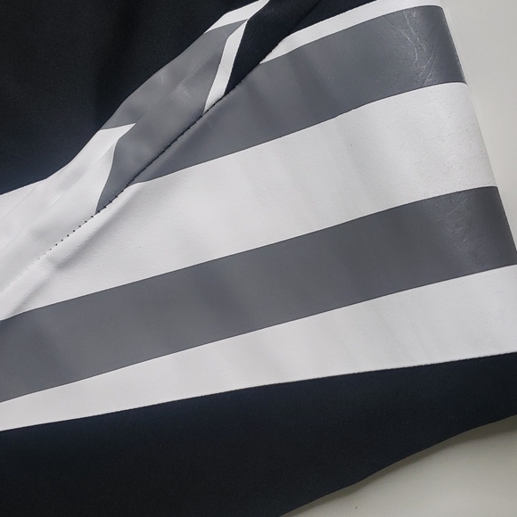 𝅺KIMBERLY C White & Black Stripe Leggings - Picture 5 of 13